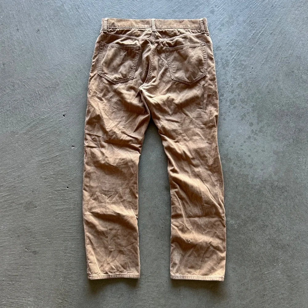 Banana Republic Corduroy Pants Size 31x32 Tan Pima Cotton Chino Straight Leg